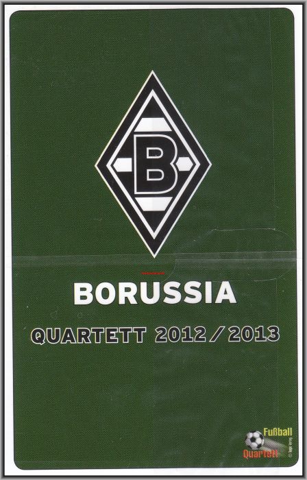 Borussia M gladbach Quartett 2012/2013 Fußball Ball Karten Spiel Neu OVP  eBay