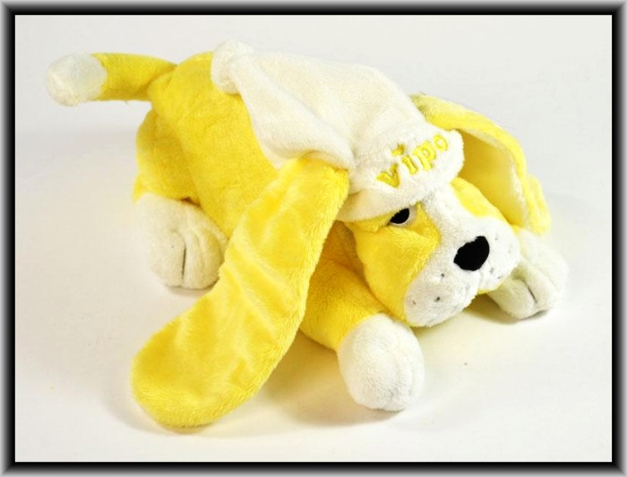 Vipo Baby Hund Aufziehspieluhr Gelb Kuscheltier Einschlafhilfe Spieluhr